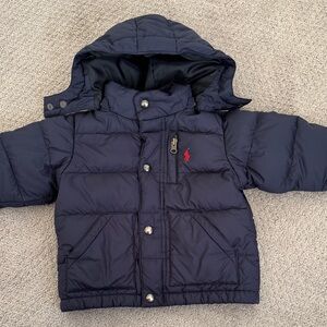 Polo by Ralph Lauren Boys Navy Kids Puffer Jacket size 18 months